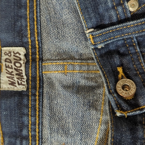 Men's Size 33 Naked & Famous Distressed Jeans - Picture 3 of 8